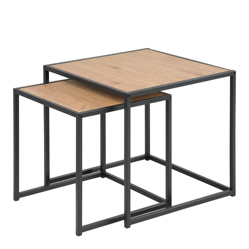 Oak Nest of Tables | Hardwood & Painted Nest of Tables | Oak World