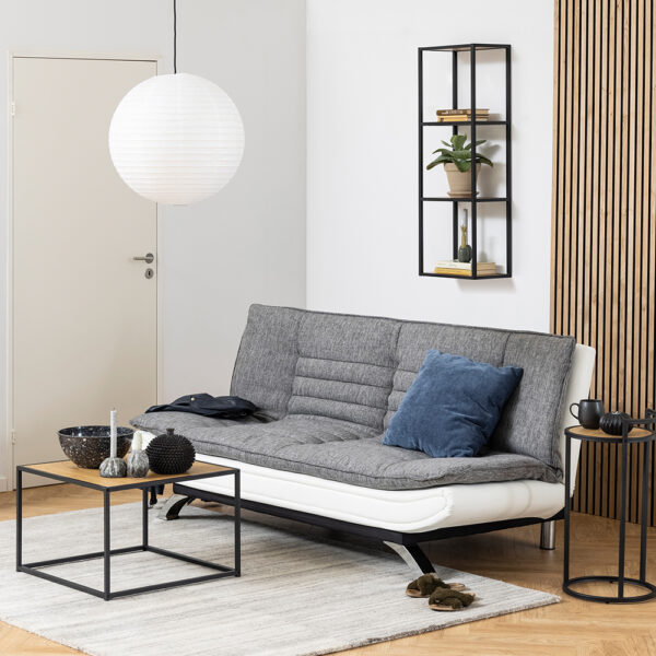 Milford Black Metal Wall Shelf | Self Assembly