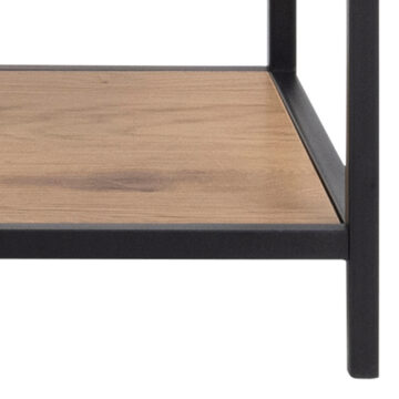Milford  Bookcase with 1 Drawer and 5 Shelves in Black and Oak