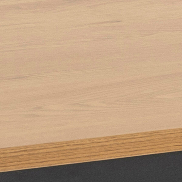 Milford Dining Table in Black & Oak | Self Assembly