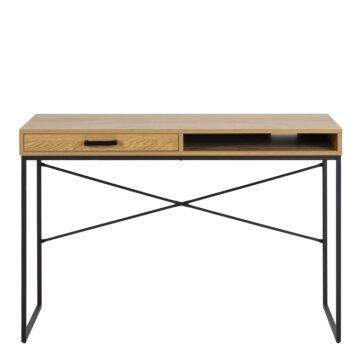 Milford Office Desk with 1 Drawer in Oak