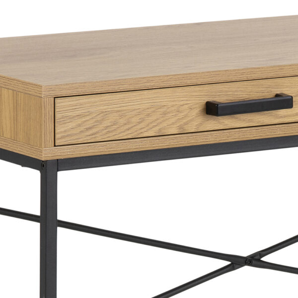 Milford Office Desk with 1 Drawer in Oak | Self Assembly