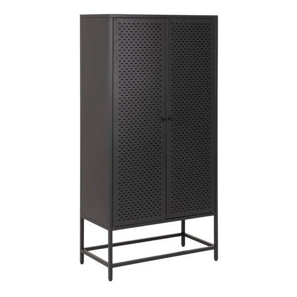 Newland 2 Door Cabinet in Matt Black