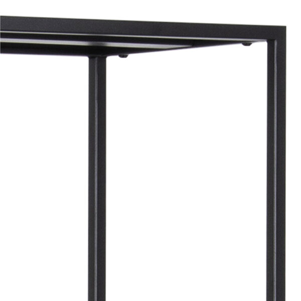 Newland Tall Bookcase with 5 Shelves in Matte Black | Self Assembly