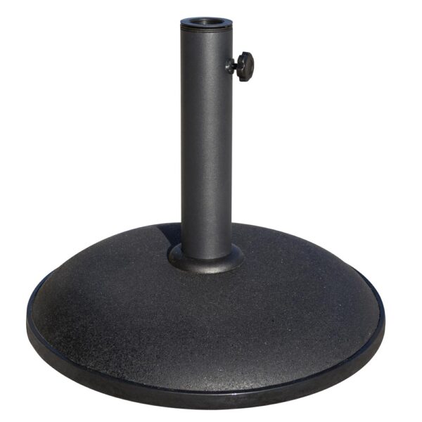 Black Oakworld Alfresco Round Parasol Base | Fully Assembled