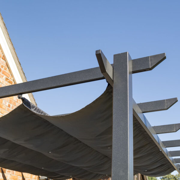 Black Oakworld Alfresco Venetian Canopy | Assembly Required