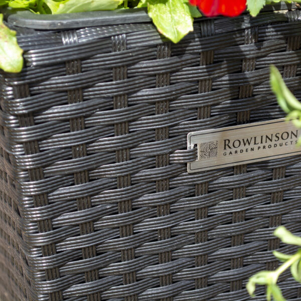 Oakworld Alfresco Square Natural Rattan Planter 2 Pack | Fully Assembled