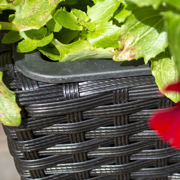 Oakworld Alfresco Square Natural Rattan Planter 2 Pack | Fully Assembled
