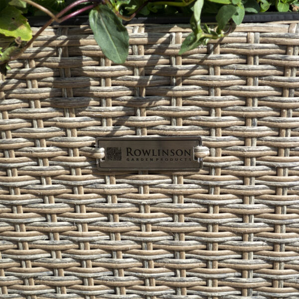 Oakworld Alfresco Square Natural Rattan Planter 2 Pack | Fully Assembled