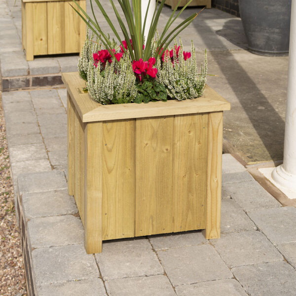 Oakworld Alfresco Premium Heritage Square Planter 2 Pack | Fully Assembled