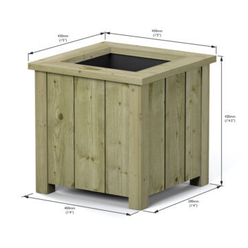 Alfresco Premium Heritage Square Planter | Assembled