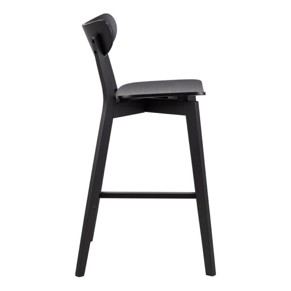 Roxby Bar Stool in Black - Set of 2 | Self Assembly