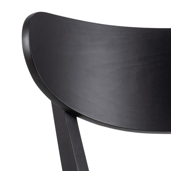 Roxby Bar Stool in Black - Set of 2 | Self Assembly