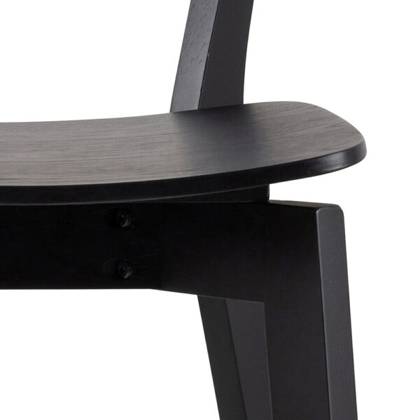 Roxby Bar Stool in Black - Set of 2 | Self Assembly