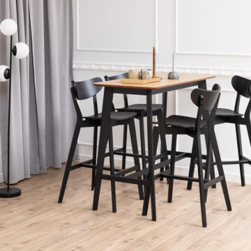 Beige Roxburgh Bar Table in Oak