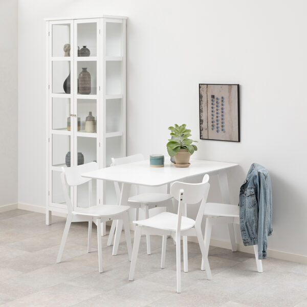 Roxburgh Dining Chair in White | Self Assembly