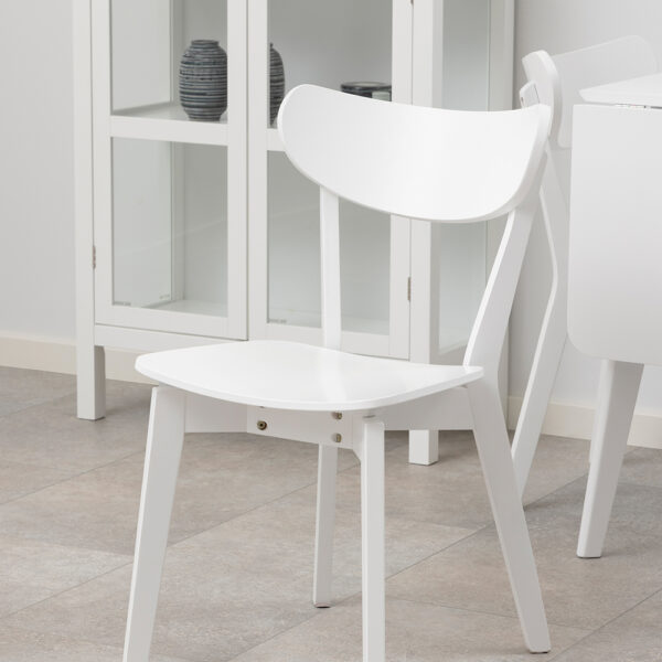 Roxburgh Dining Chair in White | Self Assembly