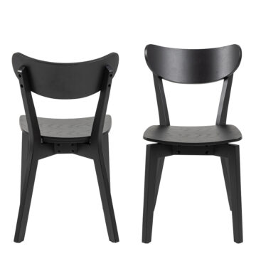 Roxburgh Dining Chairs in Black Set of 2