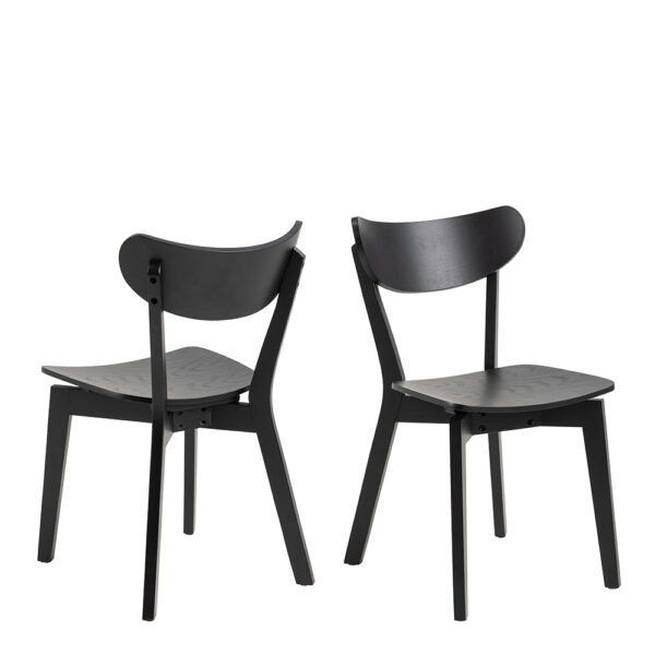 Roxburgh Dining Chairs in Black Set of 2