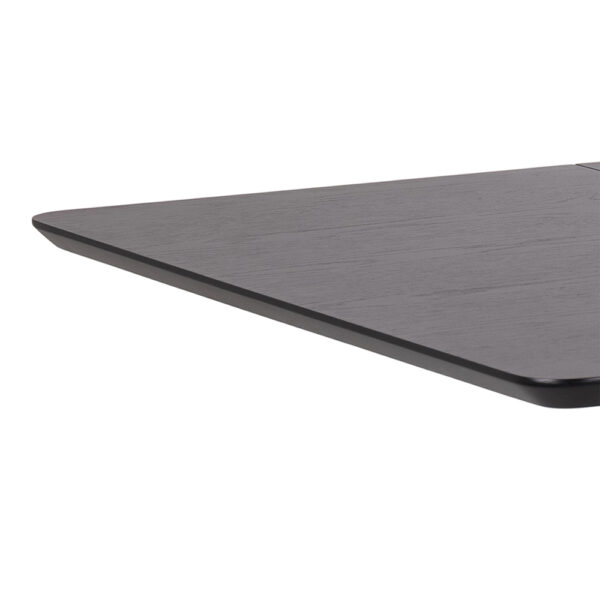 Roxburgh Extending Dining Table 80-120cm in Black | Self Assembly