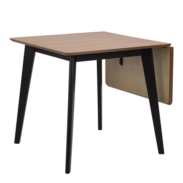 Roxburgh Extending Dining Table 80-120cm in Oak & Black | Self Assembly