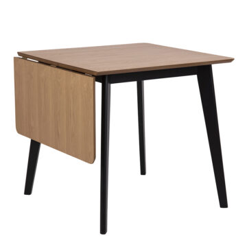 Roxburgh Extending Dining Table 80-120cm in Oak & Black