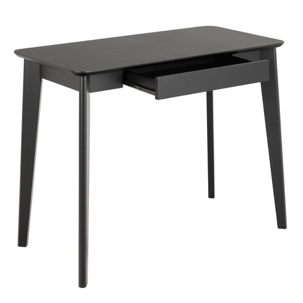 Roxburgh Office Desk in Black | Self Assembly