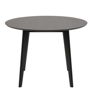 Roxburgh Round Dining Table in Black 105x76cm