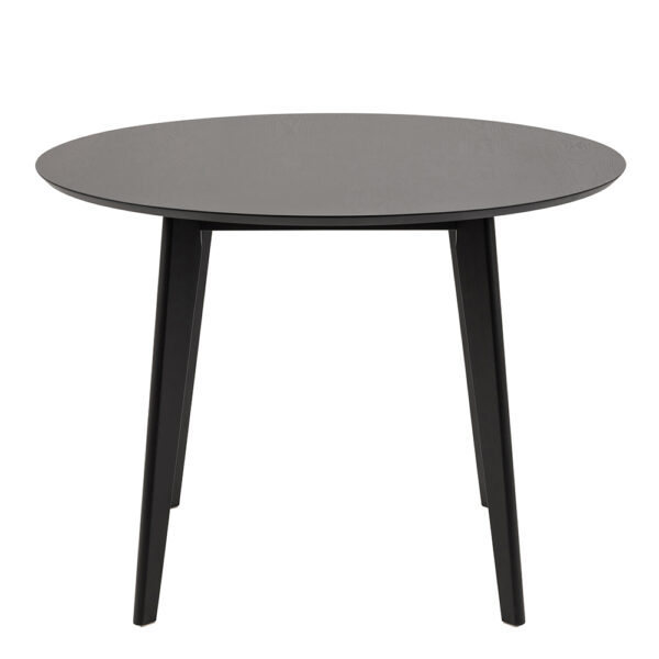 Roxburgh Round Dining Table in Black 105x76cm