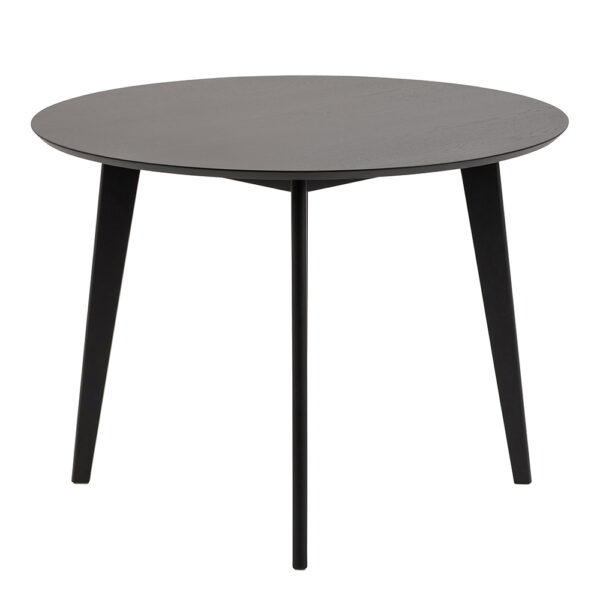 Roxburgh Round Dining Table in Black 105x76cm | Self Assembly