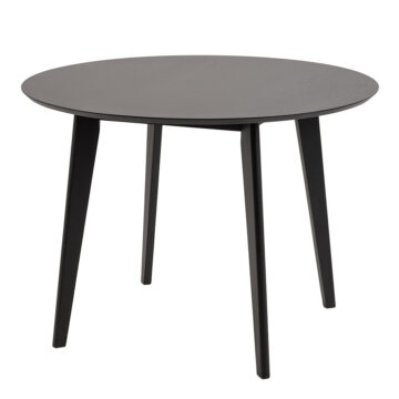 Roxburgh Round Dining Table in Black 105x76cm
