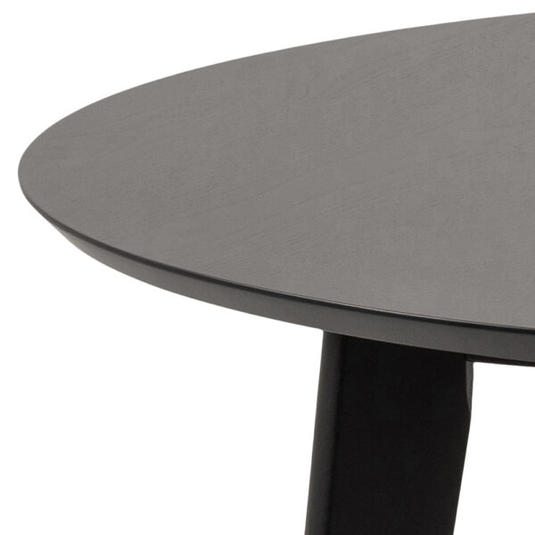 Roxburgh Round Dining Table in Black 105x76cm | Self Assembly
