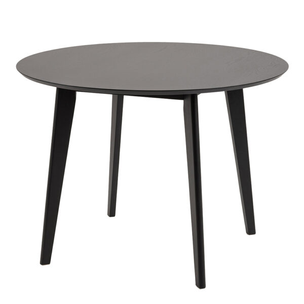 Roxburgh Round Dining Table in Black 105x76cm