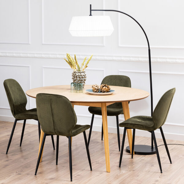 Roxburgh Round Dining Table in Oak 140x76cm | Self Assembly