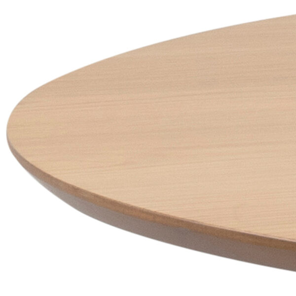 Roxburgh Round Dining Table in Oak & Black | Self Assembly