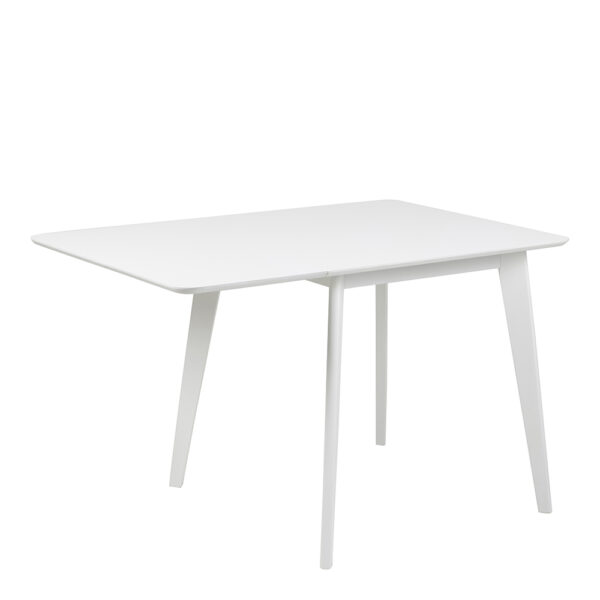 Silver Roxburgh Square Dining Table in White | Self Assembly