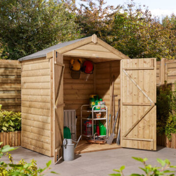 Alfresco Apex Shed Double Door | 127cm Wide
