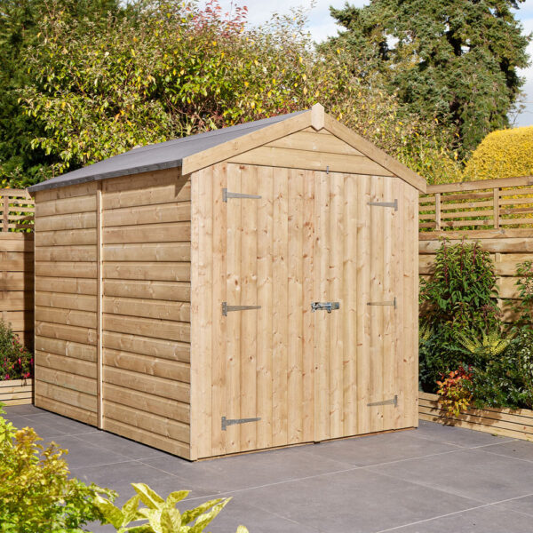 Oakworld Alfresco Apex Shed Double Door | Assembly Required