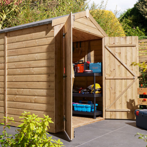 Oakworld Alfresco Apex Shed Double Door | Assembly Required