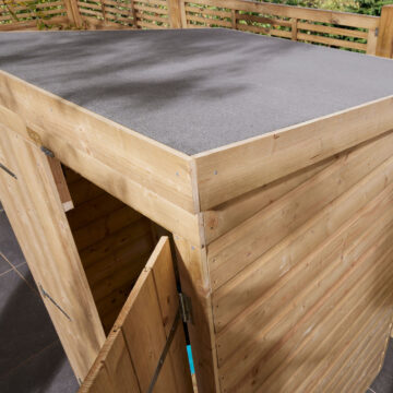 Oakworld Alfresco Pent Shed Double Door