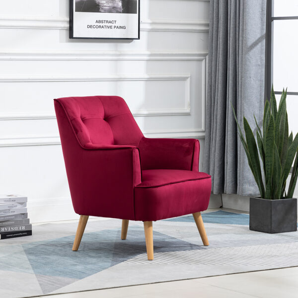 Stara Accent Chair Dark Crimson