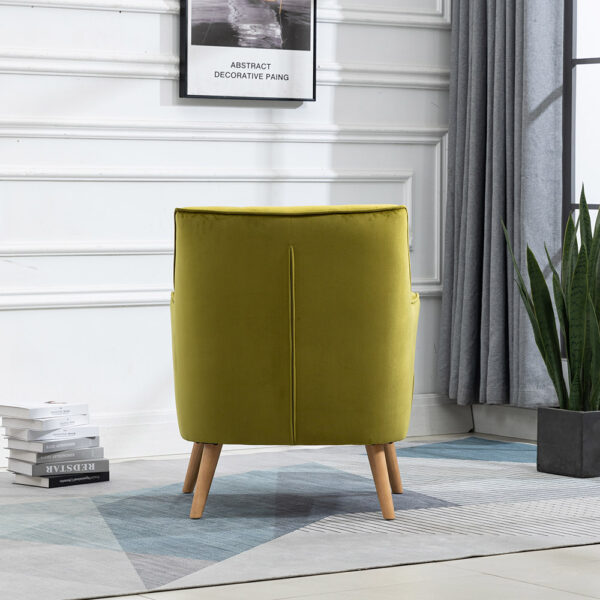 Yellow Stara Accent Chair Pistachio | Self Assembly