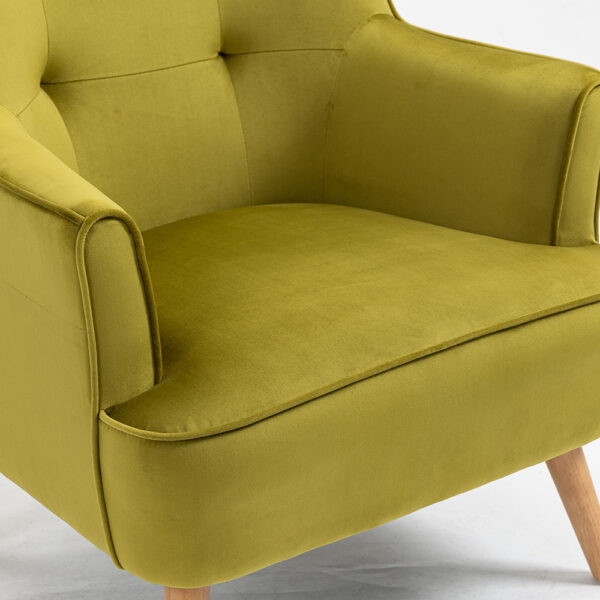 Yellow Stara Accent Chair Pistachio | Self Assembly