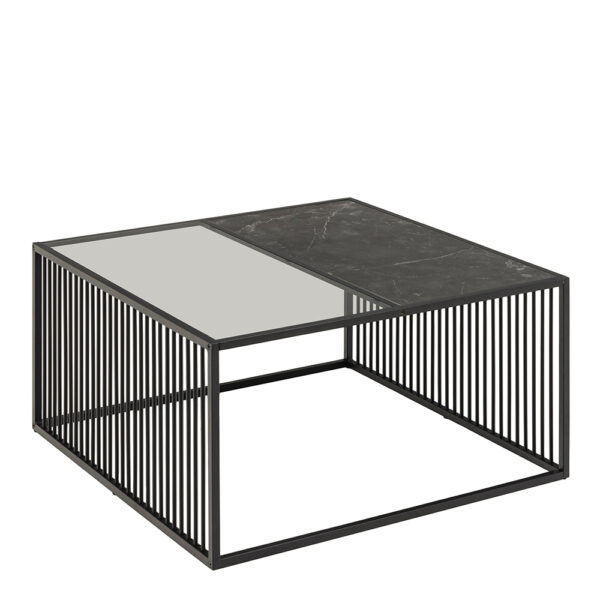 Stirlington Square Coffee Table in Black | Self Assembly