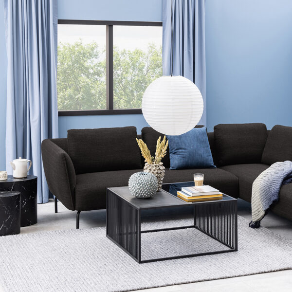 Stirlington Square Coffee Table in Black | Self Assembly