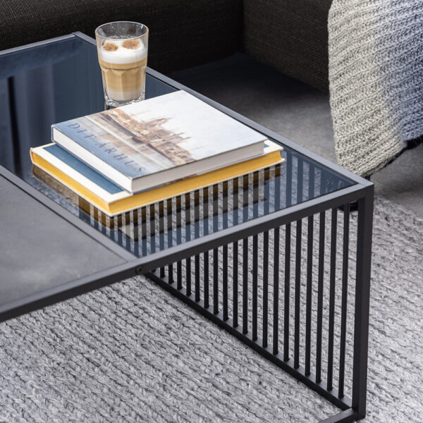 Stirlington Square Coffee Table in Black | Self Assembly