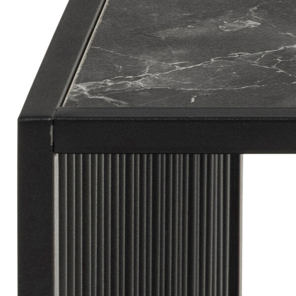 Stirlington Square Coffee Table in Black | Self Assembly