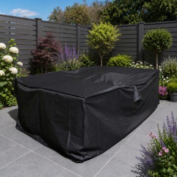 Black Oakworld Alfresco Furniture Cover Rectangular 270x165x85cm | Assembled