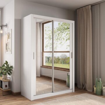 Durango 150cm  Sliding Door Wardrobe | White | Assembly Required