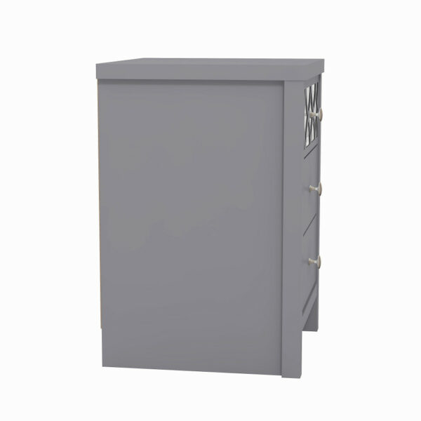 Orianna 3 Drawer Bedside Table | Assembly Required Grey